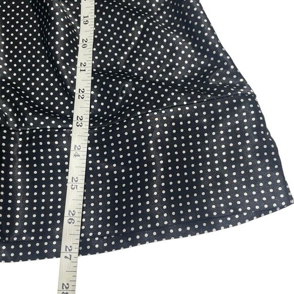 Lane Bryant Black and White Polka Dot Satin Cowl Drape Neck Cami L0497 - Picture 5 of 6